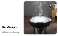 Heavy Duty Stainless Steel Pot Lid Long-Lasting Chafing Dish Cover Easy to Clean for Restaurant Owners, Professional Chefs, Restaurants, Bar