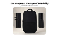 Padded Pickleball Paddle Bag Mesh Panel Zippered Paddle Bag Black Pickleball Racket Case Carry Handle