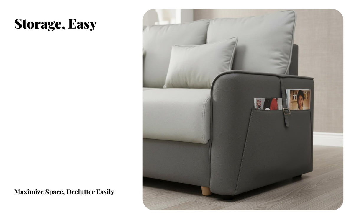 Multi-Functional transformable Storage Sofa Modern and design Living Room Furniture Space-Saving Design Couch Easy Assembly for Apartment Dwellers, residents, Families, Small areas, Office, Home Theater