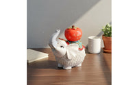 Tea Pet Elephant Small Size Home Decor Textured Finish for Desk