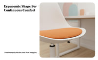 Armless Rolling Task Chair Space-Saving Office Furniture Easy to Clean for Women