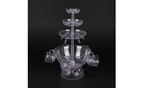 Cascading Wine Fountain 3-Tier Design Tiered Wine Fountain Transparent Party Accessory Clear