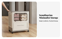 Stackable container with Front accessibleing Large Capacity Household Storage two-way accessibleing
