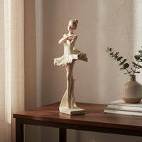 Ballet Dancer Figurine Artistic Style Ballet Girl Sculpture Elegant Design Ballerina Statue for Dancers, Girls, Living Room, Bedroom, Bookshelf