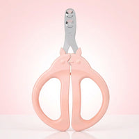 Nail Clippers for Professional Dog Grooming, Stainless Steel Nail Clippers for Small Animals, Non-Slip Pet Grooming Set, 2-Pack in Pink