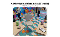 Booth and Chair Dining Set Light Luxury Aesthetic Cafe Seating Group Space-Saving Easy Maintenance for tea Tea Shop, Bistro