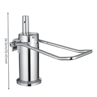 Salon Chair Hydraulic Pump Chrome-Finished Hydraulic Lift Mechanism Vertical Hardware for Hair Stylists