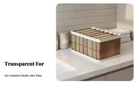 Clothes Storage Container Transparent Wardrobe Divider Box No Assembly Required