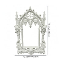 Ornate Baroque White Finish House Decoration Pointed Spires
