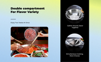 Induction-ready stainless hot pot