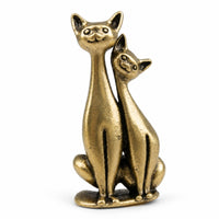 Metal Figurine Sculpted Desk Ornament Compact for Study