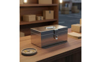 Stainless Steel Money Box with Code Lock, Kids Coin Bank, Metal Handheld
