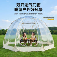 户外露营帐篷民宿摆摊用保暖防风透明星空帐篷泡泡屋球形透明帐篷