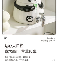 冷水壶带龙头熊猫可爱水具杯子套装大容量耐高温可乐桶家用凉水壶