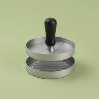 Metal Hamburger Press Black Handle Hamburger Patty Press Ridged Base