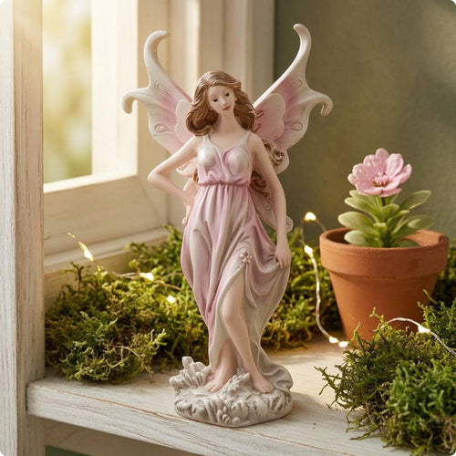 Resin Fairy Statue Butterfly Appendages Fairy Figurine Detailed Design