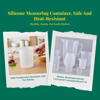 Silicone Measuring Container, 100ml Beaker, Precise Scale, Flexible Mixing Container for Kitchen, DIY Craft, Pouring