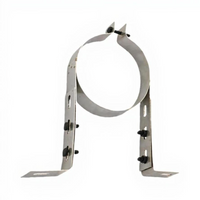 Stainless Steel Muffler Band Extended Wall Bracket