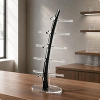 Acrylic Eyeglasses Display Stand Transparent Vertical Eyewear Display Rack