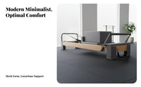 Pilates Reformer Bed Studio Grade Wooden Pilates Reformer Fully Adjustable Core Training Bed for Fitness Enthusiasts, Beginners, Recovery Center