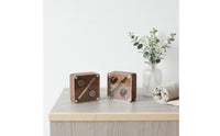 Business Design Wooden Display Box Gift Packaging Cufflink and Tie Clip Box Clear Lid Jewelry Case for Formal Events