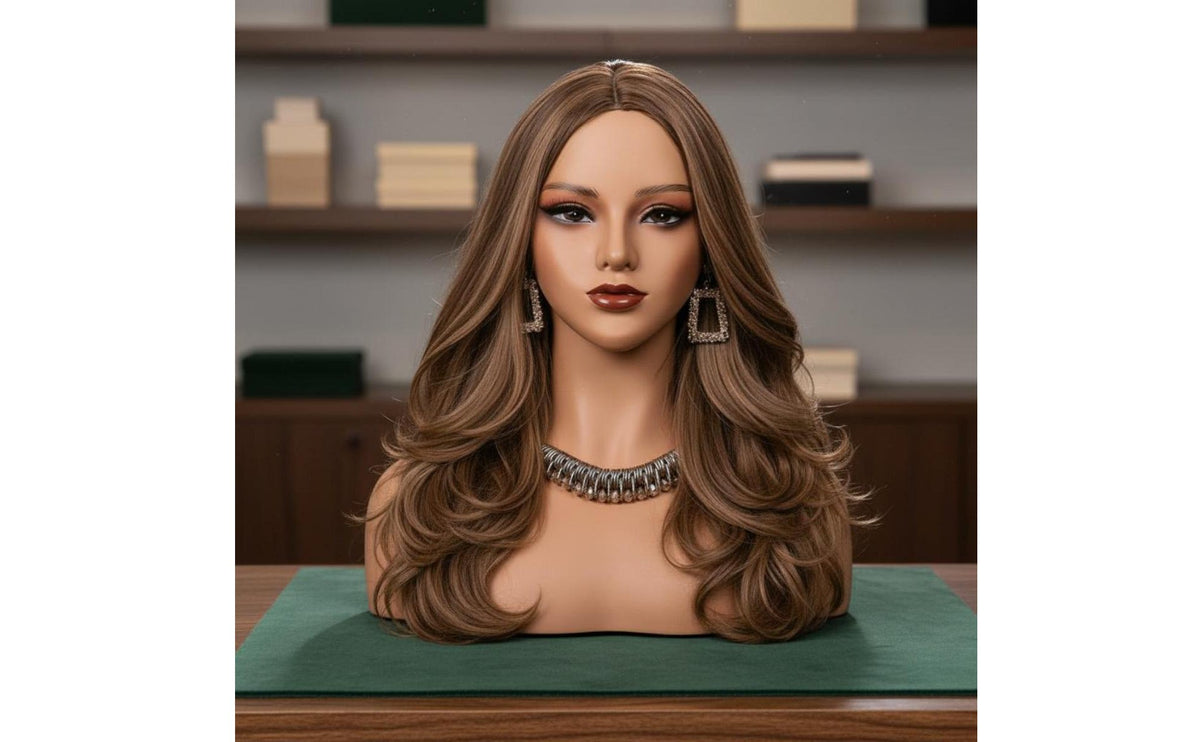 PVC Mannequin Bust Smooth Surface Display Head Bust Stable Base for Photo Photography