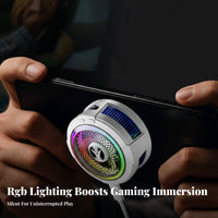 Rapid Cooling Attach Phone Cooler 20W High Power Semiconductor Phone Cooler Low Noise Operation for Vloggers, In Car Use, Home, Office