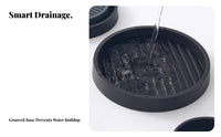 Round Plant Pot water collectment base Promotes Drainage Round Planter Base Breathable Design