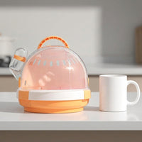 Portable Hamster Cage and Small Pet Carrier, Round Shape Travel Hamster Cage with Transparent Lid, Outdoor Use for Small Pet Travel Case