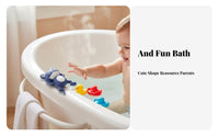Floats and Swims Wind-up Frog Toy No Battery Needed Swimming Frog Toy Cute Design for Toddlers, Infants, Bathtime