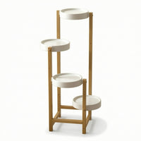 Plant Stand with Trays Staggered Rack Modern for Small Areas, Balcony