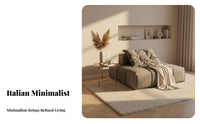 sectional Modular Cube Sofa Minimalist Design Living Room Furniture Italian inspired by Sectional Seating for Homeowners, Adults, Lounge Area, Home Theater, Office