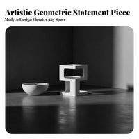Sculptural Side Table Nordic design Nightstand Abstract Form for Bedroom, Adults
