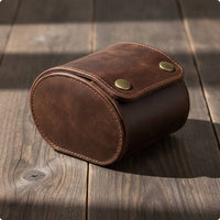 Vintage Watch Storage Box Portable Leather Watch Box Lightweight Organizer Single for Travelers
