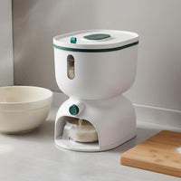 Press Rice Container Measuring Cup Rice Container Large Capacity