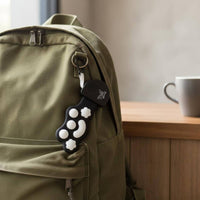 Mini Drum Keychain Playable Novelty Accessory Mini Roll up Silicone Musical instument Keychain for Desk