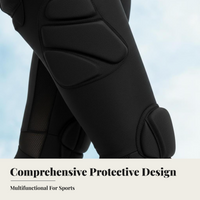 Foam padded ski shorts, lightweight