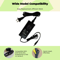 OBD2 diagnostic cord, charger main line, power supply adapter, compatible with Launch X431 Pro3s+ V5 model 5, replalternating currentement alternating current power cord for car diagnostic tool, full system diagnosis