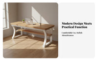 Spacious Desktop Solid Wood Computer Desk Sturdy Construction Computer Desk Versatile Use Easy Assembly for Students, Professionals, Gamers, Bedroom, Living Room, Small Areas