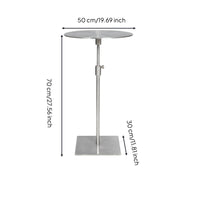 Adjustable Side Table Space Saving Sofa Side Table Compact for Small Areas