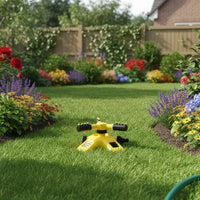 Rotating Sprinkler Head Wide Spray Coverage Outdoor Watering Easy to Install