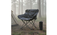 Foldable Design Padded Moon Chair Full Head and Neck Support High Back Moon Chair Ergonomic Adjustable Outdoor Lounger Stable Wide Base for Fishing