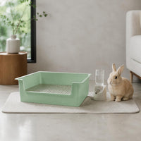 Mesh Tray Litter Box Sturdy Plastic Bunny Potty Tray Even Edges