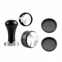 4 Pieces Smooth Handle 58 Mm Tamper Metal Base Tamper and Distributor Kit
