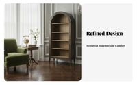 Arched shelving unit Floor-Standing Arched Top shelving unit Opendesign Shelving Storage Furniture for Book Lovers, Decorators, Study Room, Bedroom