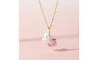 Hare Necklace Dainty Bunny Necklace Cute Jewelry for Women, Girls