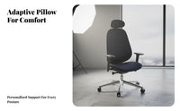 Highrear Ergonomic Chair Reclining Function Office Furniture Adjustable Headrest 360° rotate for Students, Study Room