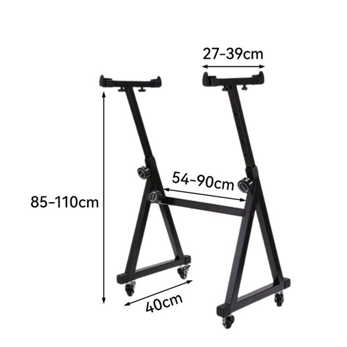 Z shape Frame Keyboard Stand Sturdy Z-Style Keyboard Holder Non-Slip Foam Musical Equipment for Rehearsal Room
