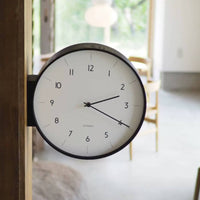 Double Sided Corner Timepiece Japanese Design Double Sided Wall Timepiece
