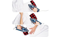 2 Pieces Stuffed Ironing Pad Portable Plaid Pressing Pad Heat-Resistant